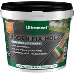Ultrament Boden Fix Holz 4 L Anthrazit