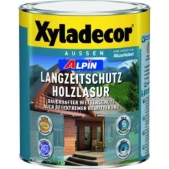 Xyladecor Alpin Langzeitschutz Holzlasur Kastanie 1 L