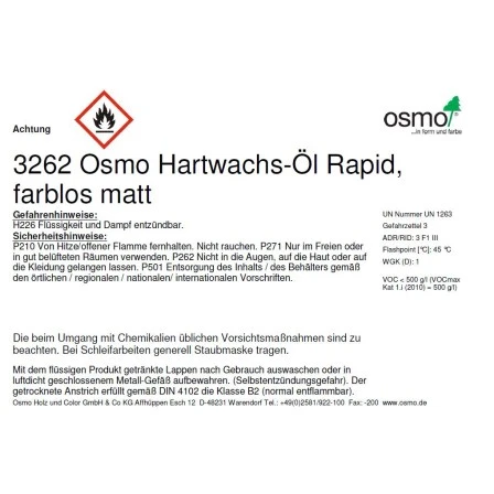 Osmo Hartwachs Öl Rapid Matt 750 Ml 4 Osmo Hartwachs Öl Rapid Matt 750 Ml – Bild 2