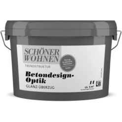Schöner Wohnen Betondesign-Optik Glanz-Überzug