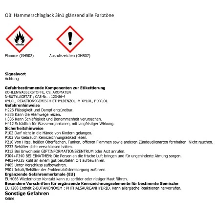 OBI Hammerschlaglack 3in1 Dunkelgrün Glänzend 375 Ml 4 OBI Hammerschlaglack 3in1 Dunkelgrün Glänzend 375 Ml – Bild 2