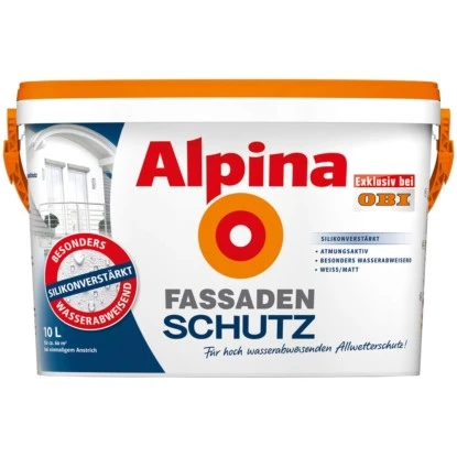 Alpina Fassadenschutz Weiß Matt 10 Liter 3 Alpina Fassadenschutz Weiß Matt 10 Liter