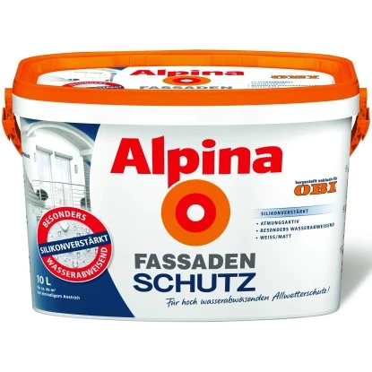 Alpina Fassadenschutz Weiß Matt 10 Liter 5 Alpina Fassadenschutz Weiß Matt 10 Liter – Bild 3