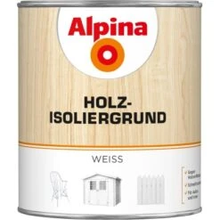 Alpina Holz-Isoliergrund Weiß Matt 750 Ml