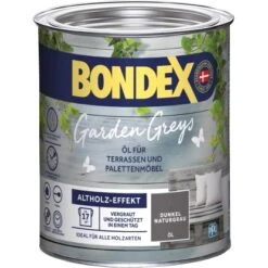 Bondex Garden Greys Öl Dunkel Naturgrau 750 Ml