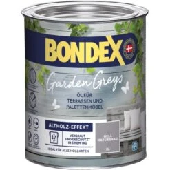 Bondex Garden Greys Öl Hell Naturgrau 750 Ml