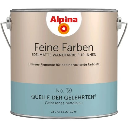Alpina Feine Farben No. 39 Quelle Der Gelehrten® Edelmatt 2,5 Liter 3 Alpina Feine Farben No. 39 Quelle Der Gelehrten® Edelmatt 2,5 Liter
