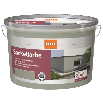 OBI Sockelfarbe Schiefer Seidenmatt 5 L 3 OBI Sockelfarbe Schiefer Seidenmatt 5 L
