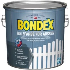 Bondex Holzfarbe Für Aussen Lichtgrau 2,5 L