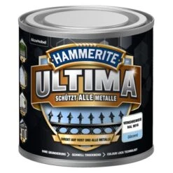Hammerite Ultima Premium Metall-Schutzlack Glänzend Verkehrsweiß 250 Ml