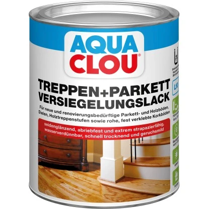Aqua Clou Treppen+Parkett Versiegelungslack Seidenglänzendl 750 Ml 3 Aqua Clou Treppen+Parkett Versiegelungslack Seidenglänzendl 750 Ml