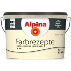 Alpina Farbrezepte Ein Hauch Von Gelb Matt 2,5 Liter