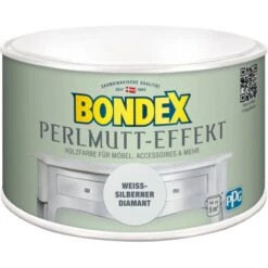 Bondex Perlmutt-Effekt Weiss-Silber Diamant 500 Ml