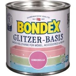 Bondex Glitzer-Basis Cinderella-Pink Seidenmatt 500 Ml